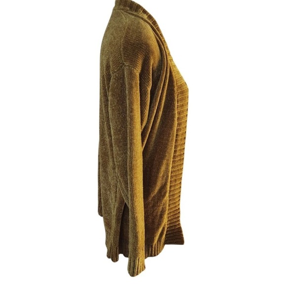 Forever 21 Olive Green Chenille Cardigan Sweater Size: L - Picture 4 of 7